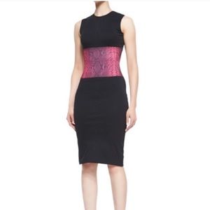 NEW NWT Christopher Kane Dress Snakeskin Sheath